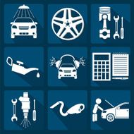 Set of car service icons N11