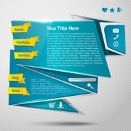 Origami website template N4