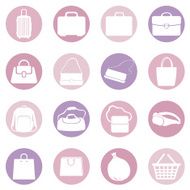 Vector Set of Bags Icons N6
