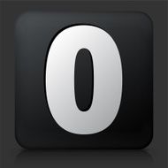 Black Square Button with Number Zero