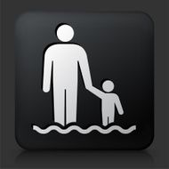 Black Square Button with Parent and Child N2