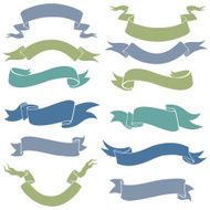 Vector Set of Ribbons for Your Text N14