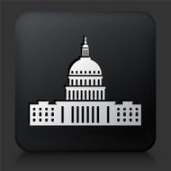 Black Square Button with Congress Icon