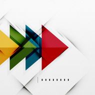 Modern glossy triangles business layout N40