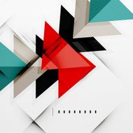Modern glossy triangles business layout N41