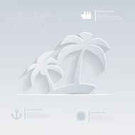 Island with palm trees Theme holidays