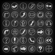 Doodle arrow buttons N7