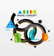 Business geometric infographic diagram layout N8