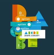 Business geometric infographic diagram layout N17