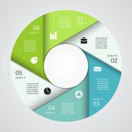 Modern vector info graphic for business project N289