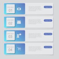 Infographic Design number banners template graphic or website layout N75