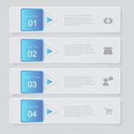 Infographic Design number banners template graphic or website layout N76