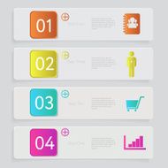 Infographic Design number banners template graphic or website layout N77