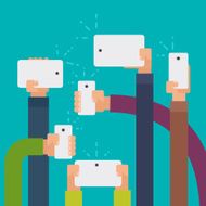 Vector flat illustration Selfie infographic N2