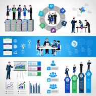 Teamwork infographic set N3