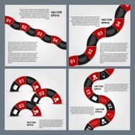 Set of Infographics vector design template N11