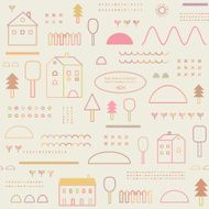 Eco structure Seamless pattern in vector N2
