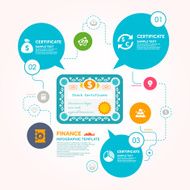Stock and Finance infographic template N2