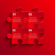 Vector modern puzzle icon Eps 10 illustration N4