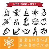 Line icons set 8