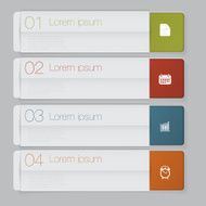 Infographic Design number banners template graphic or website layout N80