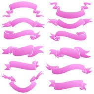 Vector Set of Ribbons for Your Text N15