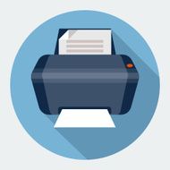 Printer Flat Icon N2