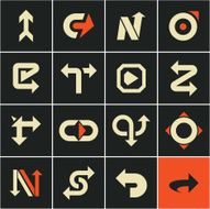 arrows icons N10