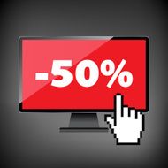 Sale markdown discount 50 percent on High-quality computer dis