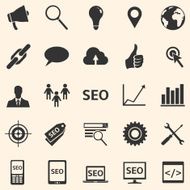 Vector Set of SEO Icons N22