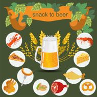 Beer snack infographics