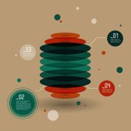 retro infographic template