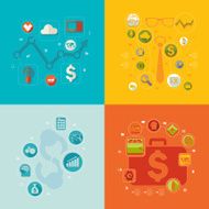 business flat infographic N169