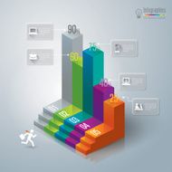 Infographics vector design template N415