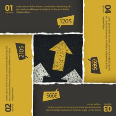 Asphalt texture under torn paper plates Options composition ve
