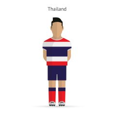 Thailand football player Soccer uniform N2