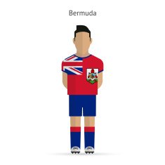 Bermuda football player Soccer uniform N2