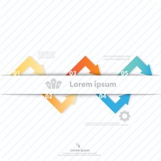 Colorful vector design for workflow layout N43