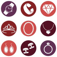 Vector Set of Jewellery Icons N11