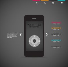 business concept illustration with infographic template N8