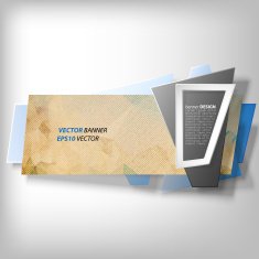 Infographic banner origami styled vector N31