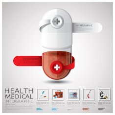 Pill Capsule Health And Medical Infographic