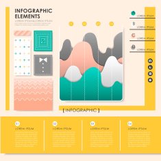 creative yellow infographics