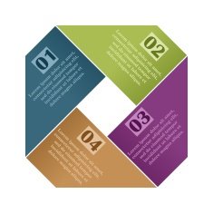 Modern business origami style banner N4