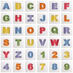 square alphabet icons N3