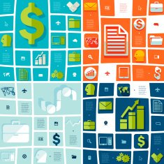 business flat infographic N167