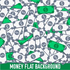 flat money background concept Vector illustration N2