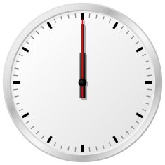 clock at noon