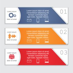 Infographic card report template Vector illustration