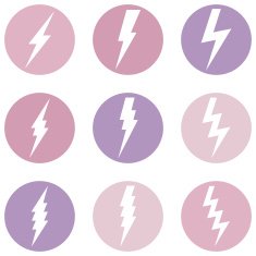 Vector Set of Thunder Lighting Icons N11